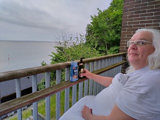 Da in Dänemark immer alles geschlossen hat, planen wir SPA und dann "chillen" auf dem Balkon