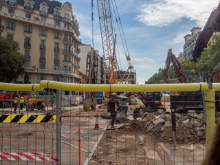 Und immer fasziniert die Baustelle