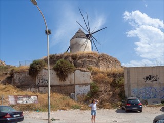 Ein Windmühle der Geschichte